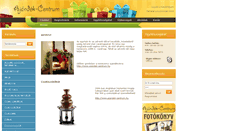 Desktop Screenshot of ajandek-centrum.hu